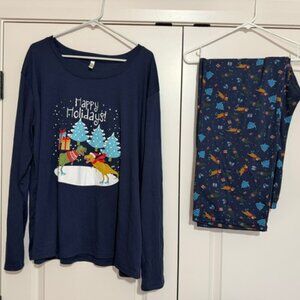 Christmas Pajamas - Dinosaur - Unisex 3XL